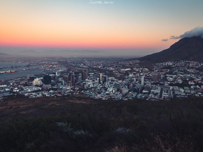 Sonnenuntergang über Kapstadt